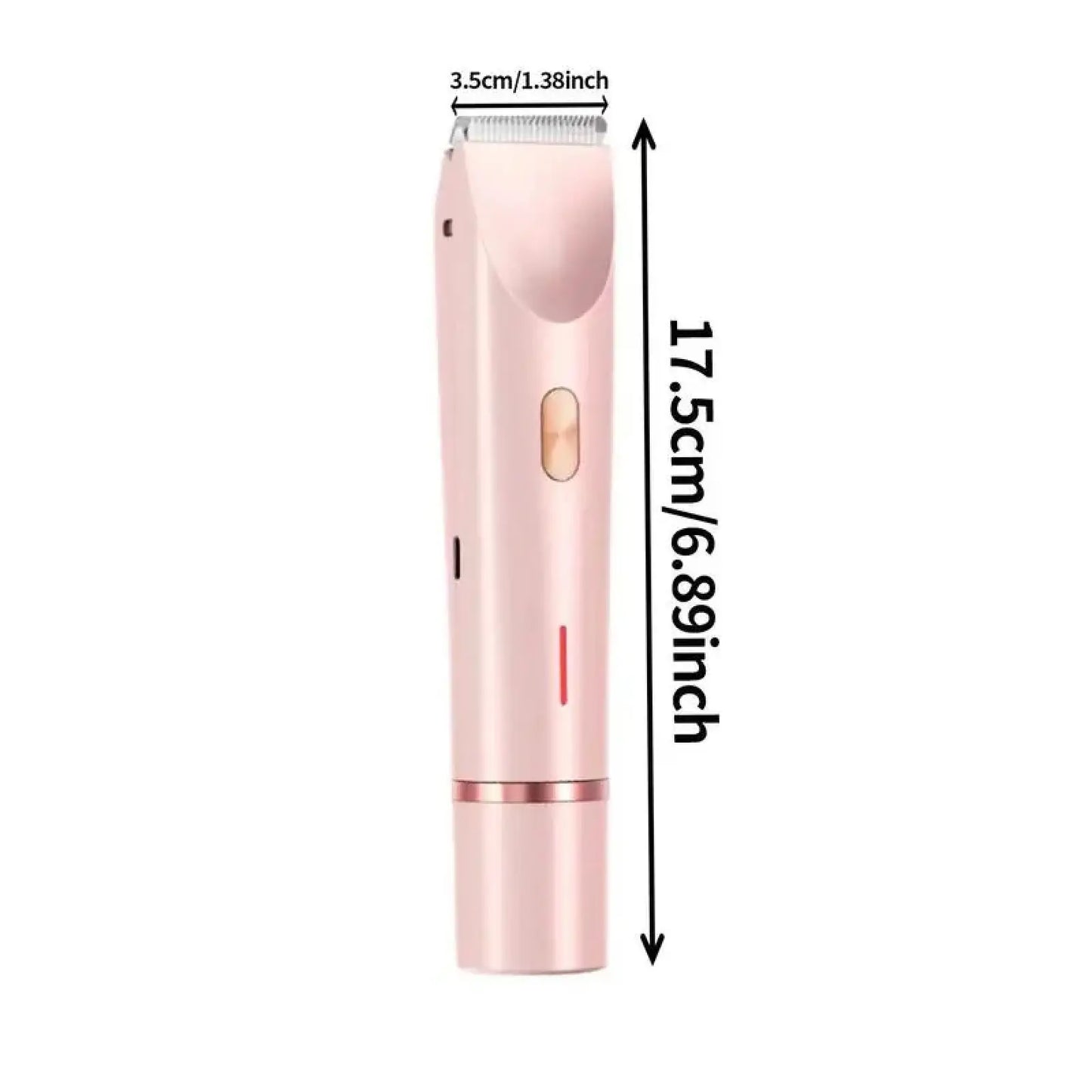 Dual-Use Charging Electric Hair Trimming Tool for Ladies, Dual Head Design for Facial & Body Grooming, Cordless Washable Device for Wet & Dry Daily Skin Grooming Supplies